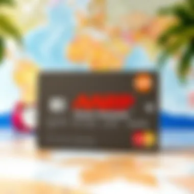 AARP Travel Rewards Mastercard prominently displayed against a travel-themed background.