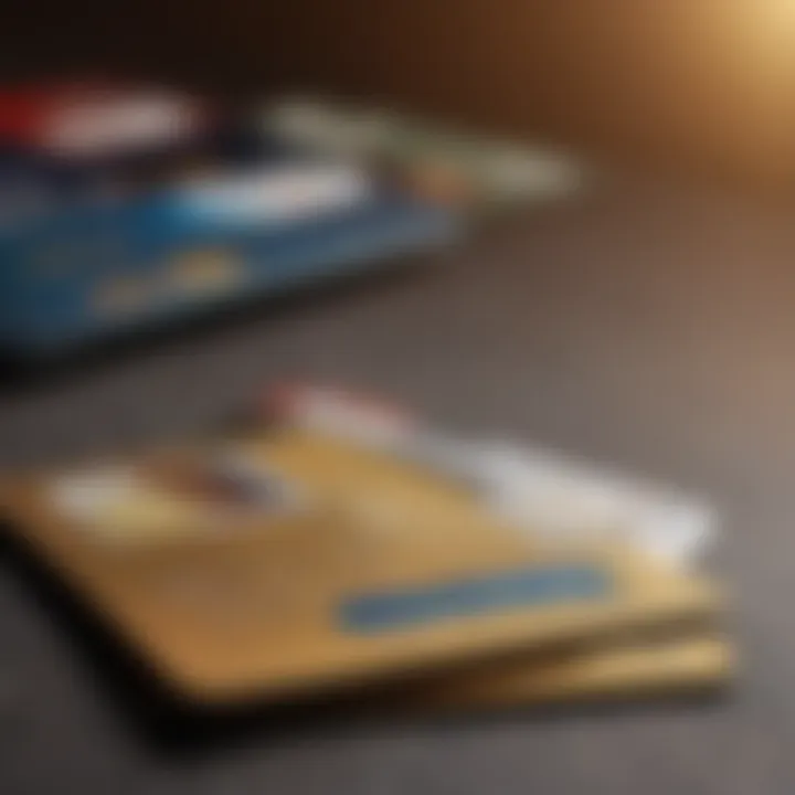 Illustration depicting the features of credit cards tailored for individuals with bad credit.