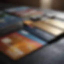 An assortment of credit cards showcasing various designs