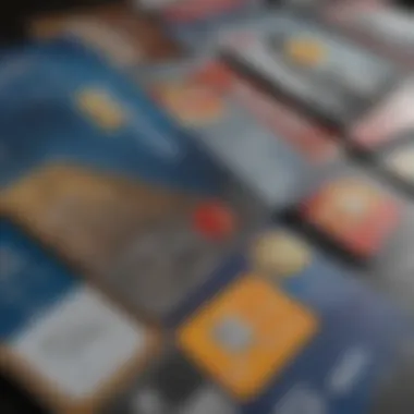 Collage of various Advantage Bonus Miles credit cards