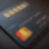 Close-up view of a credit card with rewards highlighted.