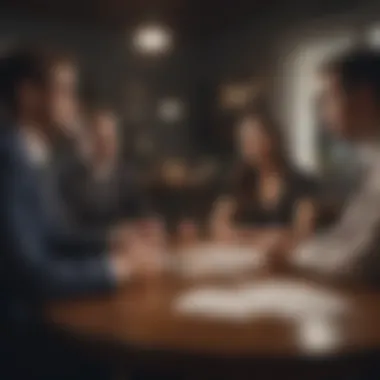 Discussing Alternative Lenders A diverse group discussing alternative loan avenues