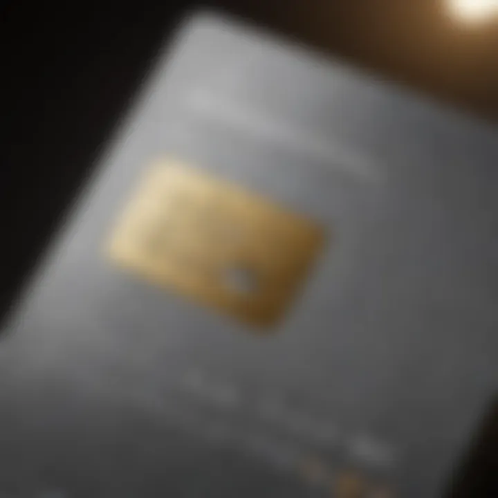 A close-up of the Hannoush Credit Card showcasing its design and branding