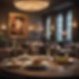 An elegant dining setup showcasing gourmet dishes