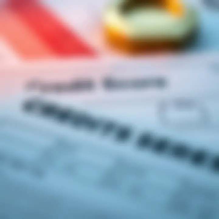 A close-up of a credit score report showcasing potential impacts