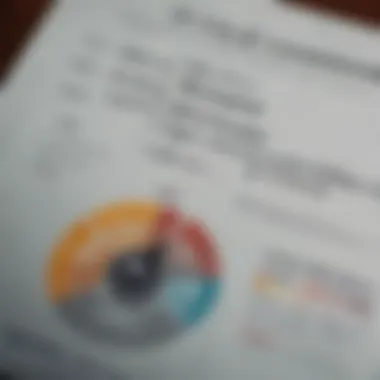 A close-up of a credit report being analyzed