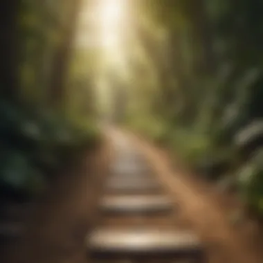 A pathway symbolizing financial recovery and growth