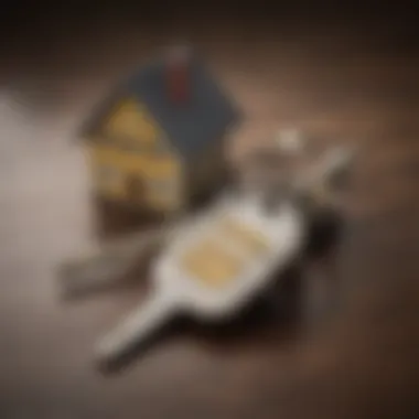 Illustration depicting a house key symbolizing home ownership.