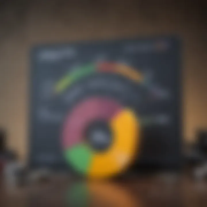 A graphic representation of credit scores and lending options
