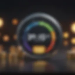 A visual representation of credit scores impacting interest rates