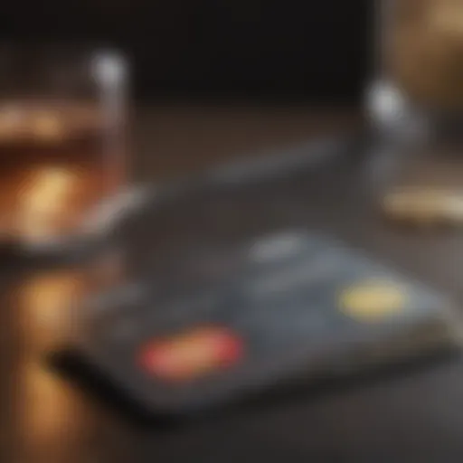 Representation of credit card fees concept