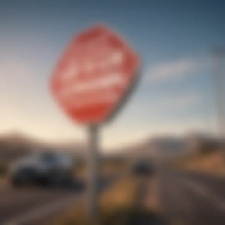 A road sign indicating various car loan types available