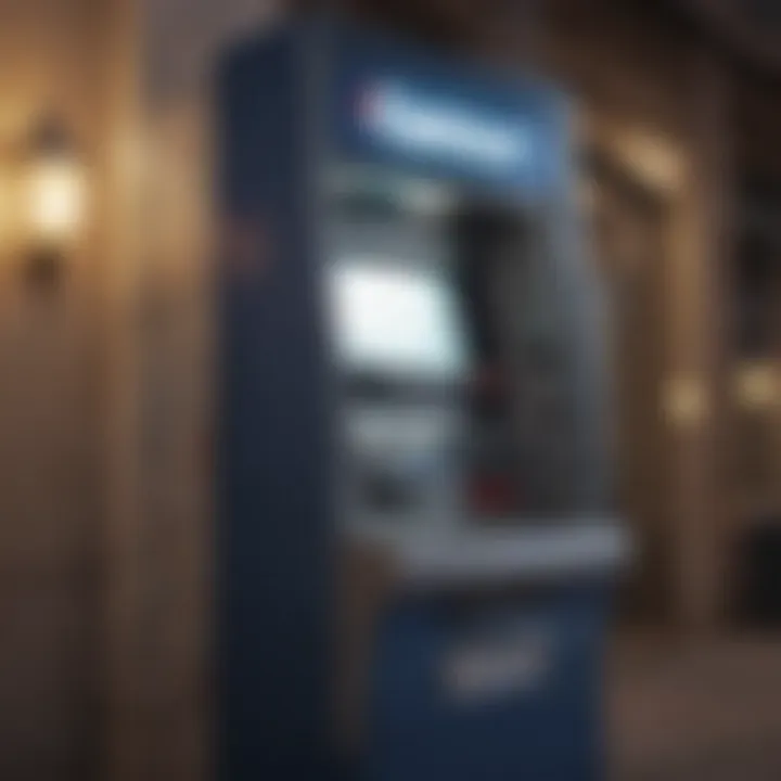 Capital One ATM showcasing cash deposit feature