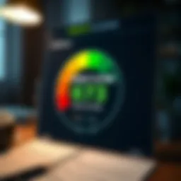 Visual representation of credit scoring ranges