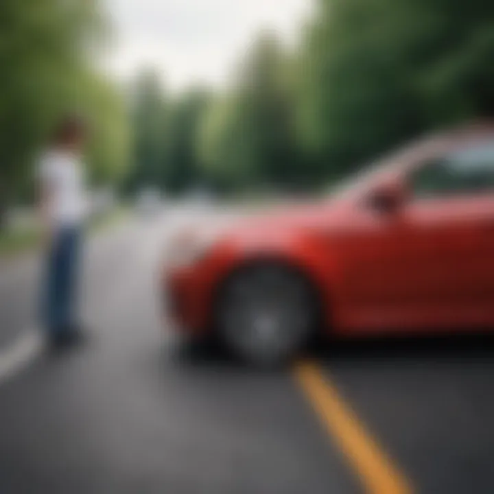 A young driver maintaining a clean driving record