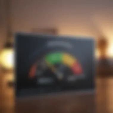 Credit Score Impact Graphic representation of credit score importance in mortgage applications