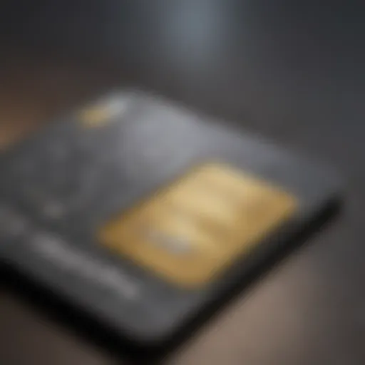 A visual representation of a secured credit card highlighting its features