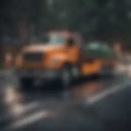 A tow truck ready to assist a stranded vehicle