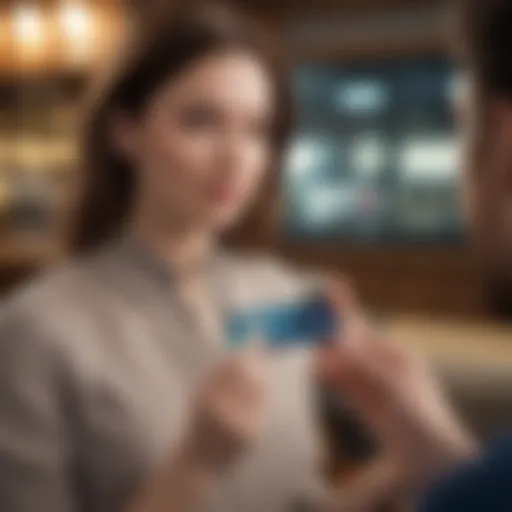 User interacting with the Varo Visa Card on a mobile app